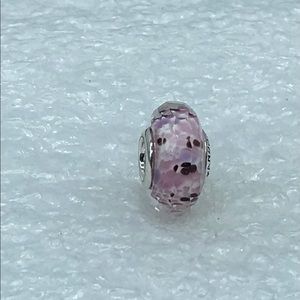 Pandora,”Shoreline Sea Pink/Purple ” S925ALE, Murano Glass Charm 791608 M19-5